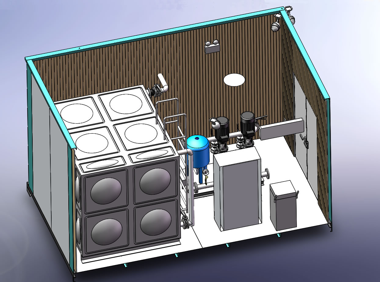 箱泵一體化加壓泵房