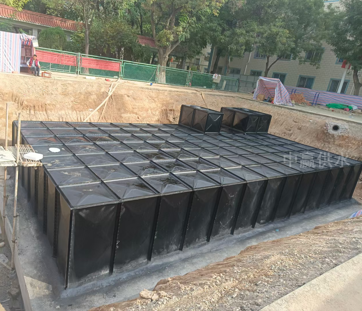 地埋式一體化消防水池泵房裝配式結構減少了施工現場的噪音和環境污染